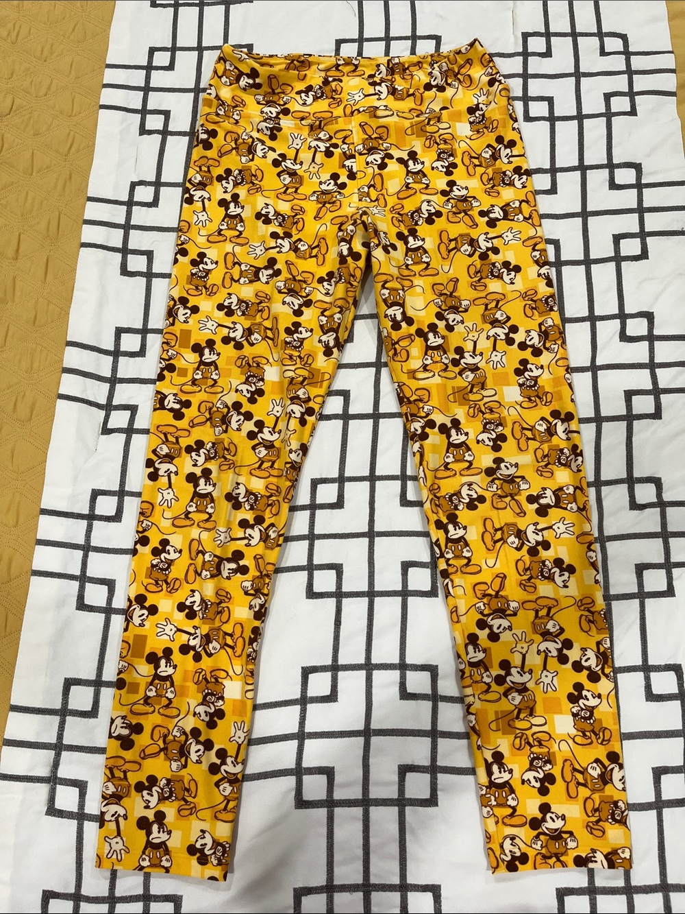 Disney Mickey Mouse Yellow Leggings